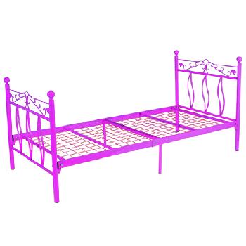 Amber Pink Metal Bed Frame Ambers Amber Pink Single Bed