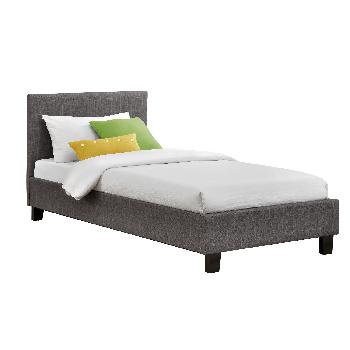 Birlea Berlin Single Fabric Bed - Grey Check