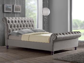 Birlea Castello Super King Size Grey Fabric Bed Frame