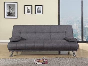 Birlea Logan Fabric 4' Small Double Fabric Grey Other Sofa Bed
