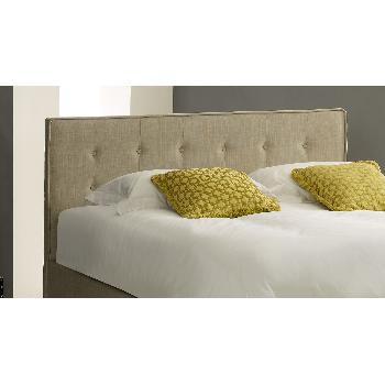 Button Stone Fabric Bed - Double