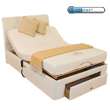 Coolmax Memory Adjustable Bed Set Coolmax Double 2 Drawer No Massage No Heavy Duty