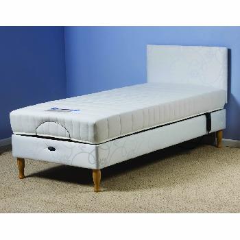 Devon Adjustable Bed Set with Reflex Foam Mattress - Small Single - Self Assembly Required - Without Heavy Duty - Without Massage Unit