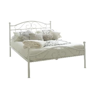 Devon Metal bed frame with Mattress and Bedding Bale Double