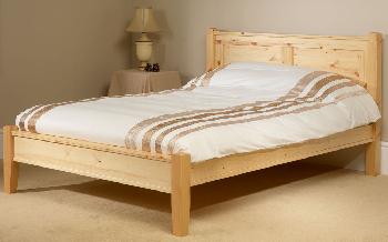 Friendship Mill Coniston Solid Pine Wooden Bed Frame, Small Double, No Storage, Low Foot End