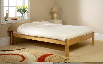 Friendship Mill Studio Wooden Bed Frame, Small Single, 2 Side Drawers