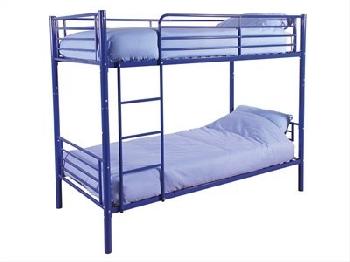 GFW Florida Blue 3' Single Blue Metal Bunk Bed