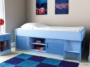 GFW Ottawa - 2-Tone Blue - Low Cabin Bed 3' Single 2 Tone Blue Cabin Bed