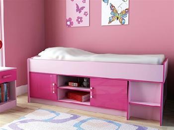 GFW Ottawa - 2-Tone Pink - Low Cabin Bed 3' Single 2 Tone Pink Cabin Bed