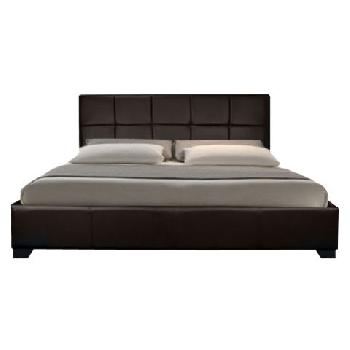 Giomani Mason Faux Leather Ottoman Bed Frame in Brown - King