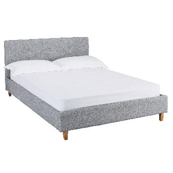 Hartford Grey Fabric Bed - Kingsize