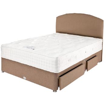 Healthbeds Natural Luxury 1000 Divan Set 2 Drawer Small Double