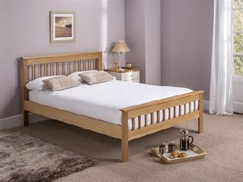 Home Comfort Millwood 6' Super King Natural Wooden Bed