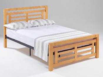 Ideal Furniture Colorado Double Beech Bed Frame