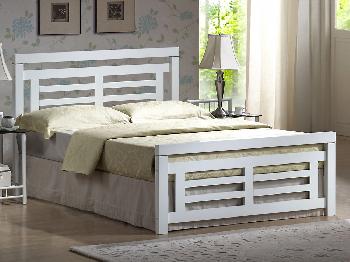 Ideal Furniture Colorado King Size White Wooden Bed Frame