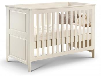 Julian Bowen Cameo Cot Bed Stone White Cot Bed