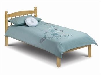 Julian Bowen Pickwick 4' Small Double Natural Slatted Bedstead Wooden Bed