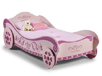 Julian Bowen Princess Charlotte 3' Single Pink Childrens Bed