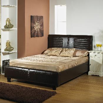 Kingston Leather Bed Frame Small Single Antique