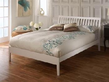 Limelight Ananke 4' Small Double White Wooden Bed