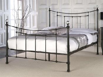 Limelight Metis 4' 6 Double Black Metal Bed