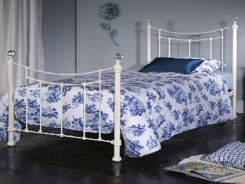 Limelight Metis Double Ivory Metal Bed Frame