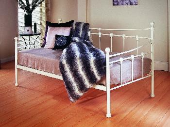 Limelight Sirus Ivory White Metal Day Bed Frame