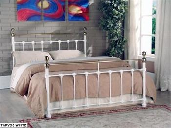 Limelight Tarvos 5' King Size White Metal Bed