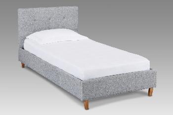 LPD Hartford Single Grey Fabric Bed Frame