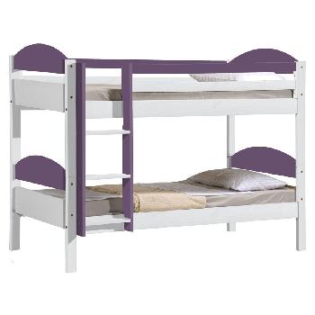 Maximus Bunk Bed In White Bunk bed White and Lilac