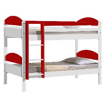Maximus Bunk Bed In White Bunk bed White and Red