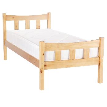 Miami Antique Pine Bed Frame Double