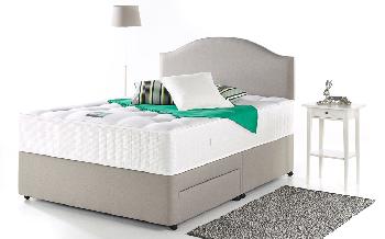 Myers My Cashmere Natural 1400 Pocket Divan, Double, 2 Drawers, Curvy Headboard, My Trendy Jeans