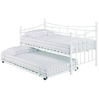 Olivia Metal Day Bed in White