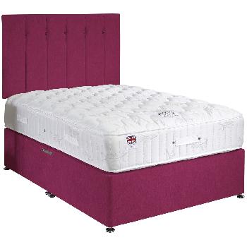 Ortho Support Bright Colours Pink Small Double Divan Bed Set 4ft with 4 drawers