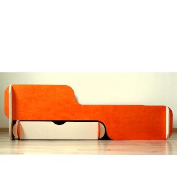 Radis Childrens Bed Frame - Single - Without Bedbox - Orange