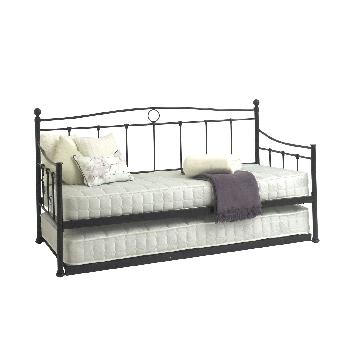 Sareer Essina Day Bed with Trundle Sareer Essina Day Bed Trundle -Black- Single