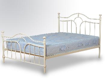 Seconique Keswick Double Cream Metal Bed Frame