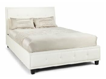 Serene Furnishings Catania Ottoman (White) 4' 6 Double White Ottoman Bed