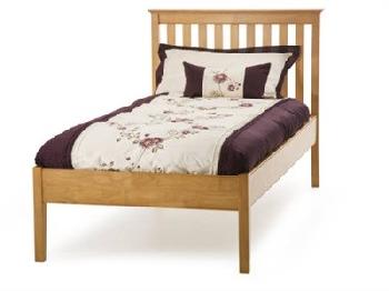 Serene Furnishings Grace Cherry Low Footend 5' King Size Cherry Wooden Bed