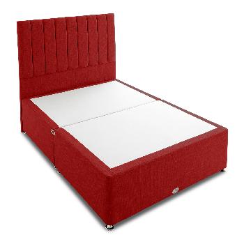 Shire Victoria Red Divan Base Small Double Platform 2 Drawers