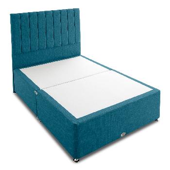 Shire Victoria Teal Divan Base Small Double Platform No Drawers