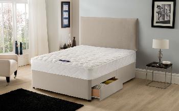 Silentnight Vilana Limited Edition Miracoil Divan, Single, No Headboard Required, 2 Side Drawers