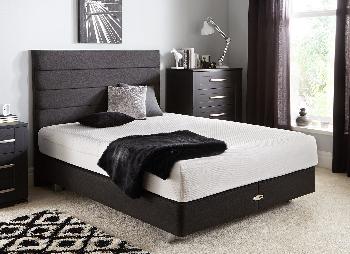 TEMPUR Sensation Deluxe 22 and Luxury Base Divan Bed With Legs - Charcoal - Medium - 6'0 Super King