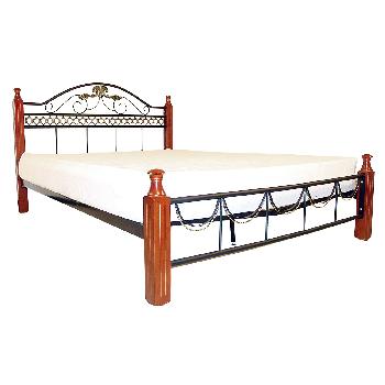 Veronica Metal Bed Frame Double Silver