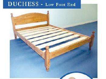 Windsor Duchess 2' 6 Small Single Antique Wax Low Foot End Wooden Bed