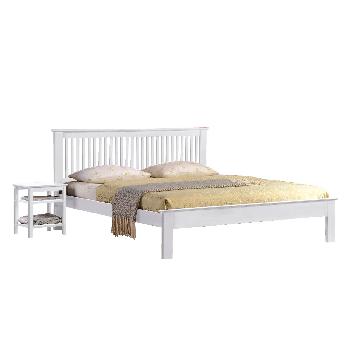 Windsor Wooden Bed Frame Single White