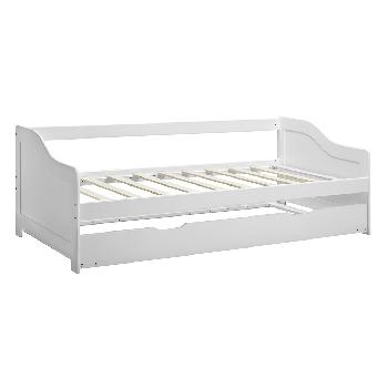 34515 Maine white wooden guest bed
