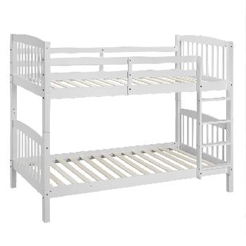 34530 Becket White Wooden Bunk Bed White