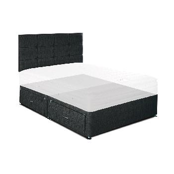 Airsprung Aspire Universal Divan Base Airsprung Aspire Universal Divan Base - 4 Drawer -Double - Black